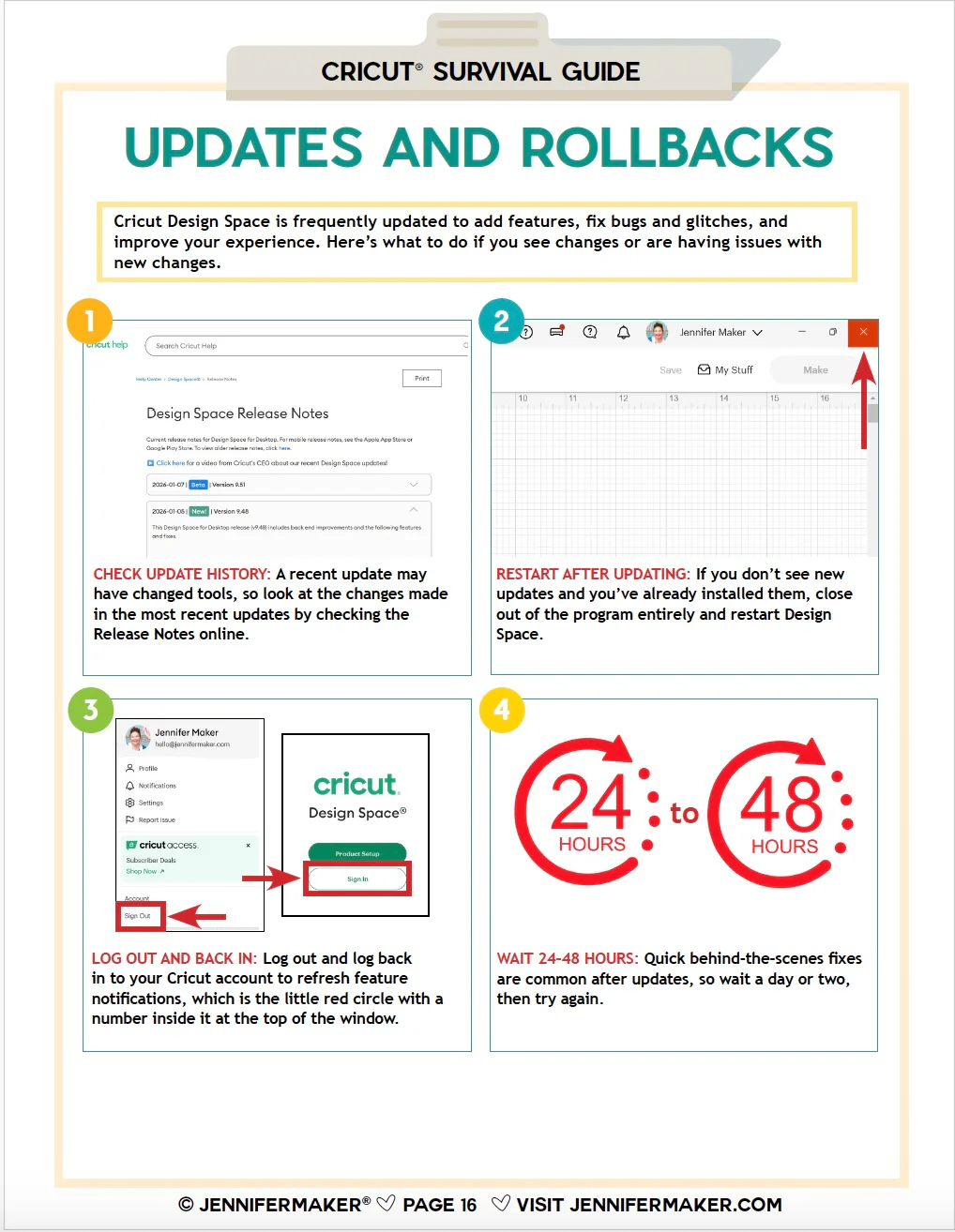 Cricut Survival Guide: Fixes, Tips, and Shortcuts for Confident Cricut Crafting – Digital Download - Image 4